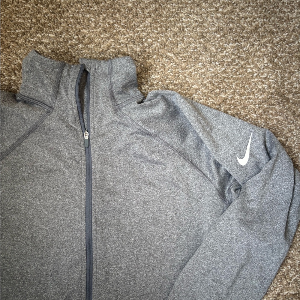 Nike Heather Gray Performance Pullover - image 2